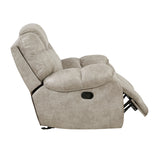 Gainesville Pewter Glider Reclining Chair from Homelegance - Luna Furniture