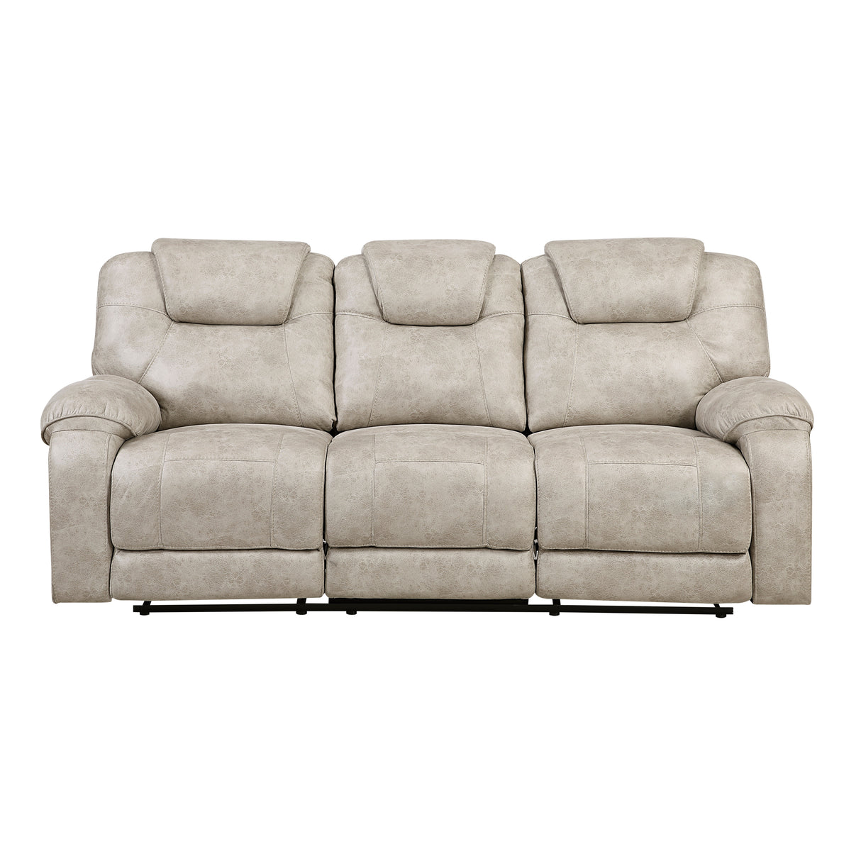 Gainesville Pewter Double Reclining Sofa from Homelegance - Luna Furniture