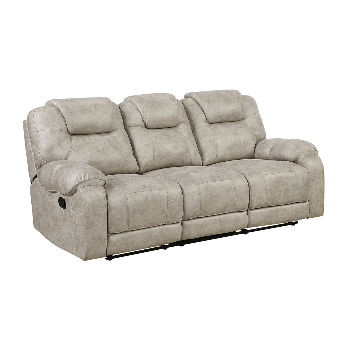 Gainesville Pewter Double Reclining Sofa from Homelegance - Luna Furniture