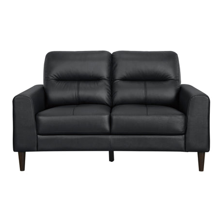Lewes Black Leather Sofa from Homelegance - Luna Furniture