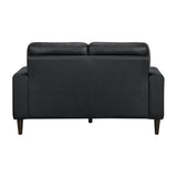 Lewes Black Leather Sofa from Homelegance - Luna Furniture