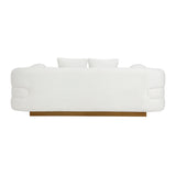 Novella White Loveseat from Homelegance - Luna Furniture