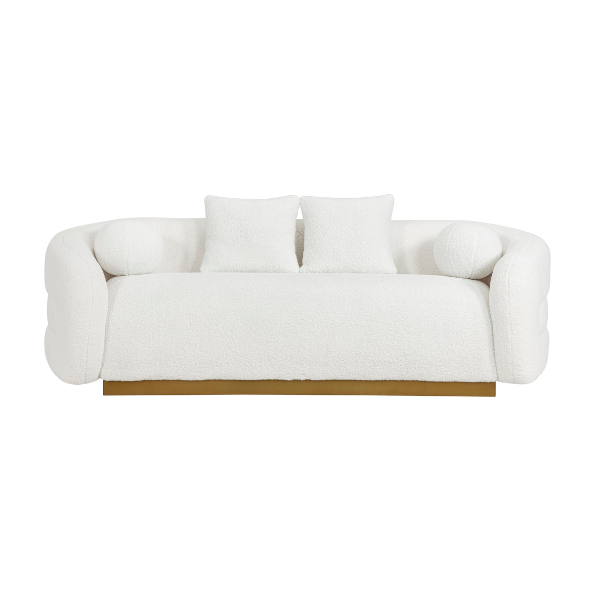 Novella White Loveseat from Homelegance - Luna Furniture