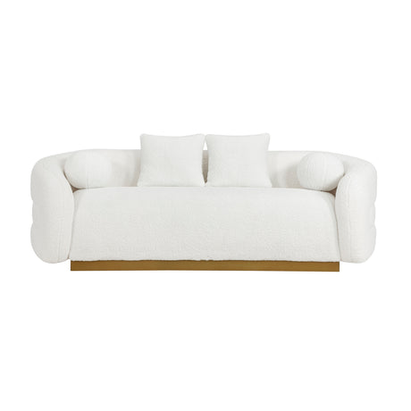 Novella White Loveseat from Homelegance - Luna Furniture