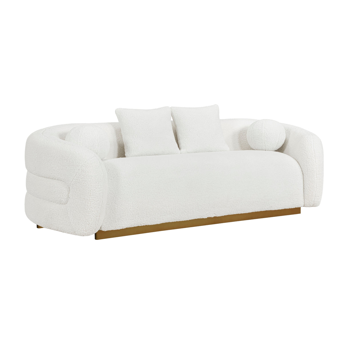 Novella White Loveseat from Homelegance - Luna Furniture