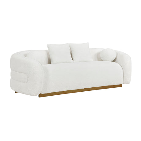Novella White Loveseat from Homelegance - Luna Furniture