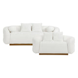 Novella White Sofa from Homelegance - Luna Furniture