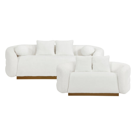 Novella White Sofa from Homelegance - Luna Furniture