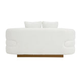 Novella White Loveseat from Homelegance - Luna Furniture