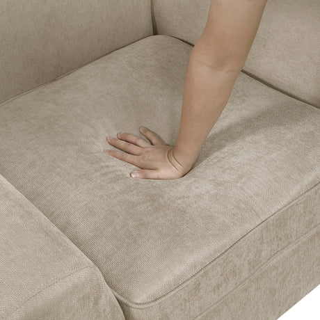 Silverthorne Light Brown Loveseat from Homelegance - Luna Furniture