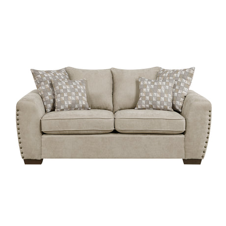Silverthorne Light Brown Loveseat from Homelegance - Luna Furniture