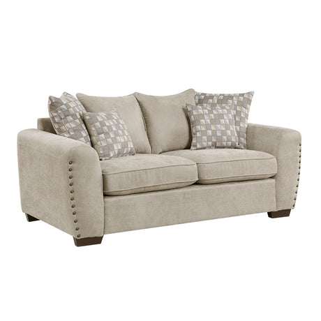 Silverthorne Light Brown Loveseat from Homelegance - Luna Furniture