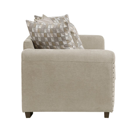 Silverthorne Light Brown Loveseat from Homelegance - Luna Furniture
