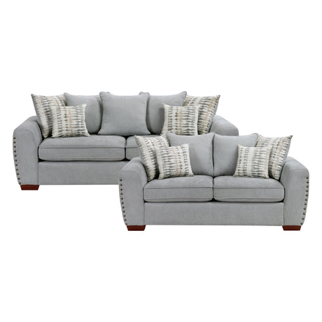 Silverthorne Gray 2-Piece Living Room Set from Homelegance - Luna Furniture