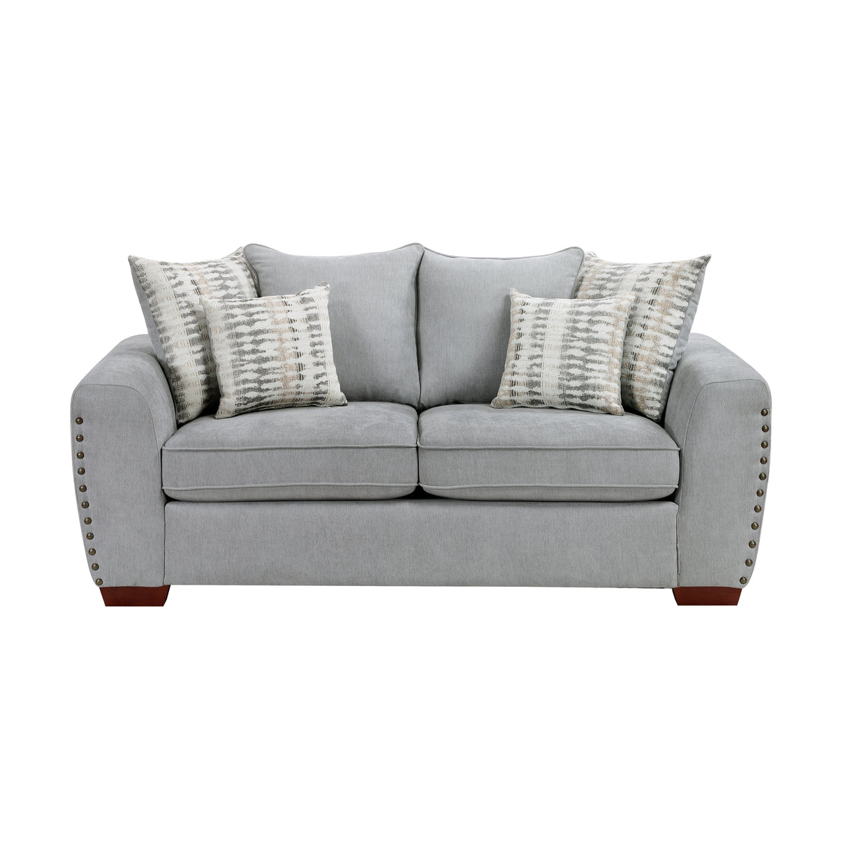Silverthorne Gray Loveseat from Homelegance - Luna Furniture