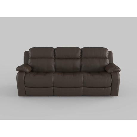 Marille Brown Bonded Leather Reclining Sofa from Homelegance - Luna Furniture