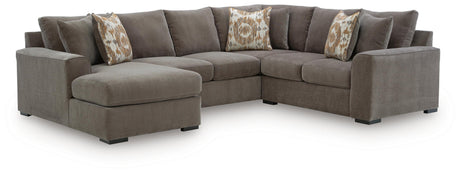 Larson Levee Espresso 3-Piece Sectional from Ashley - Luna Furniture