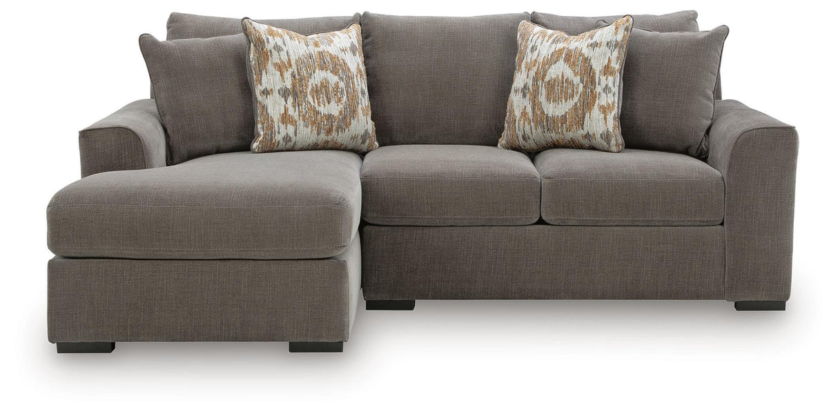 Larson Levee Espresso 2-Piece Sectional Sofa Chaise from Ashley - Luna Furniture
