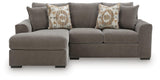 Larson Levee Espresso 2-Piece Sectional Sofa Chaise from Ashley - Luna Furniture