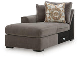 Larson Levee Espresso Left-Arm Facing Corner Chaise from Ashley - Luna Furniture