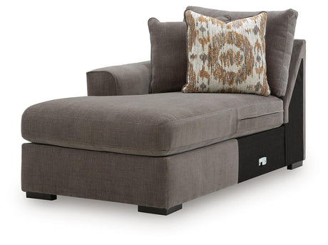 Larson Levee Espresso Left-Arm Facing Corner Chaise from Ashley - Luna Furniture