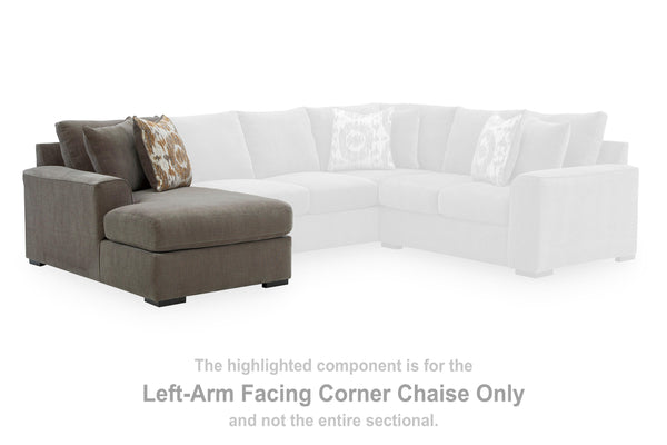 Larson Levee Espresso Left-Arm Facing Corner Chaise