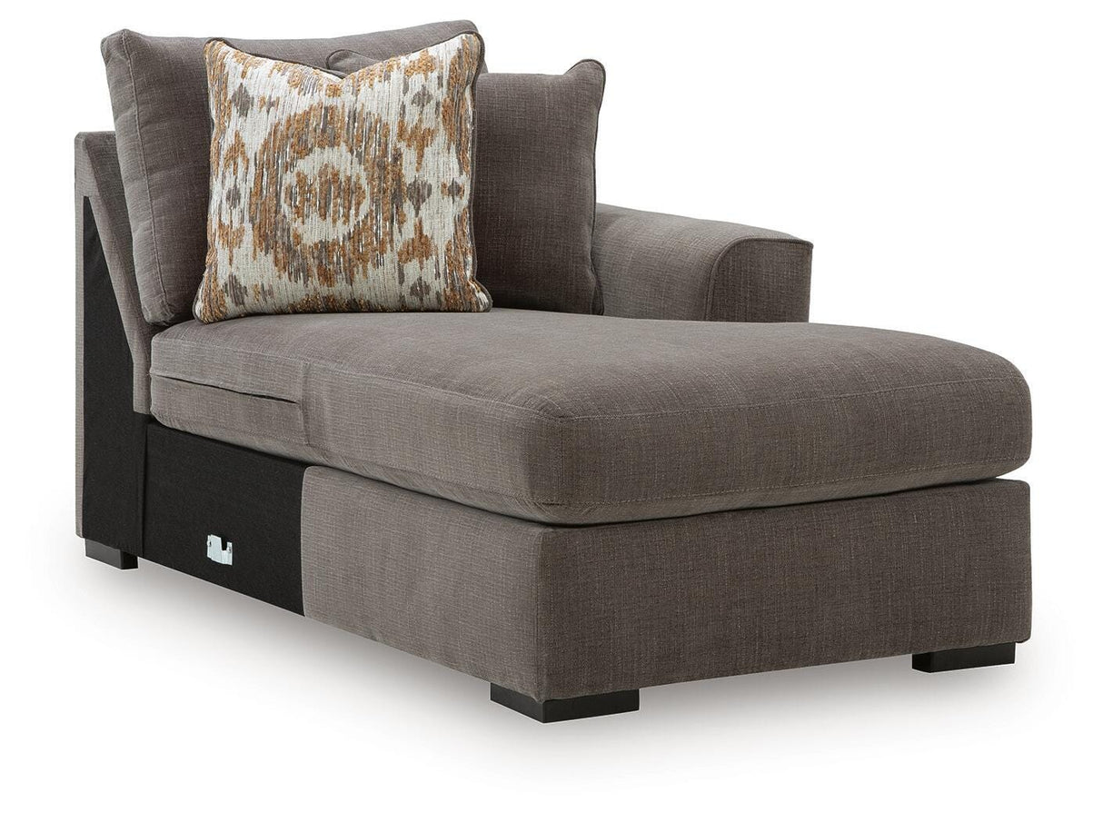 Larson Levee Espresso Right-Arm Facing Corner Chaise from Ashley - Luna Furniture
