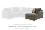 Larson Levee Espresso Right-Arm Facing Corner Chaise from Ashley - Luna Furniture