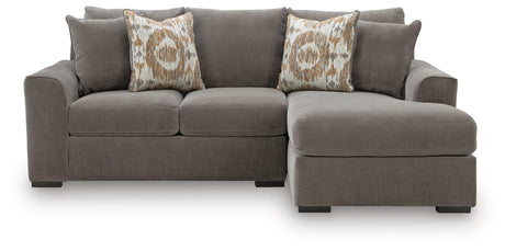 Larson Levee Espresso 2-Piece Sectional Sofa RAF Chaise from Ashley - Luna Furniture