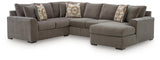Larson Levee Espresso 3-Piece Sectional from Ashley - Luna Furniture