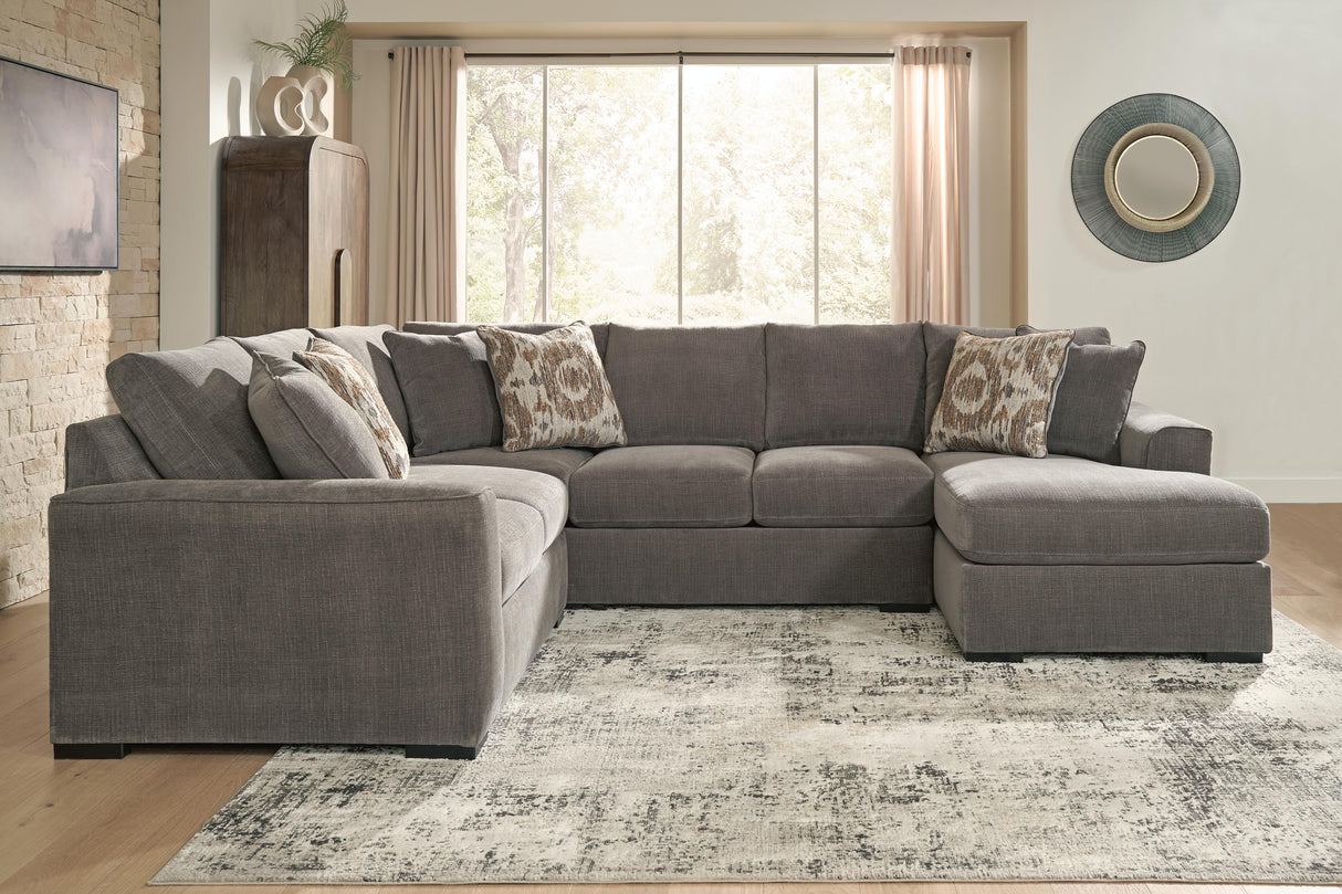 Larson Levee Espresso 3-Piece Sectional from Ashley - Luna Furniture