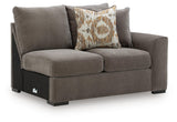 Larson Levee Espresso Right-Arm Facing Loveseat from Ashley - Luna Furniture
