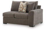 Larson Levee Espresso Right-Arm Facing Loveseat from Ashley - Luna Furniture