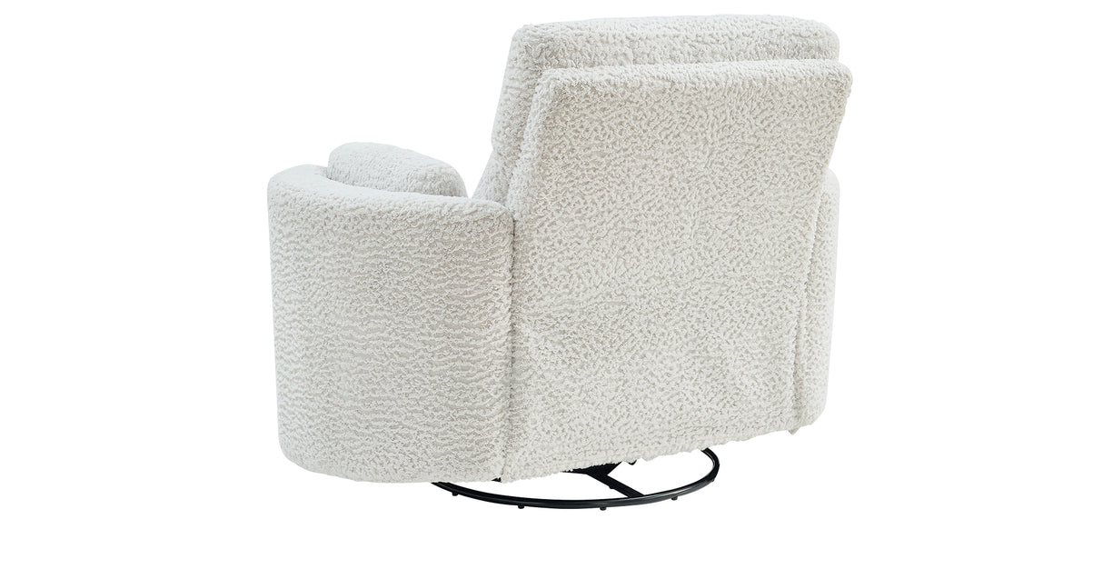 Gosaldo Silver Swivel Power Glider Recliner from Ashley Furniture - Luna Furniture