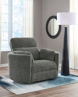 Gosaldo Lead Swivel Power Glider Recliner from Ashley Furniture - Luna Furniture