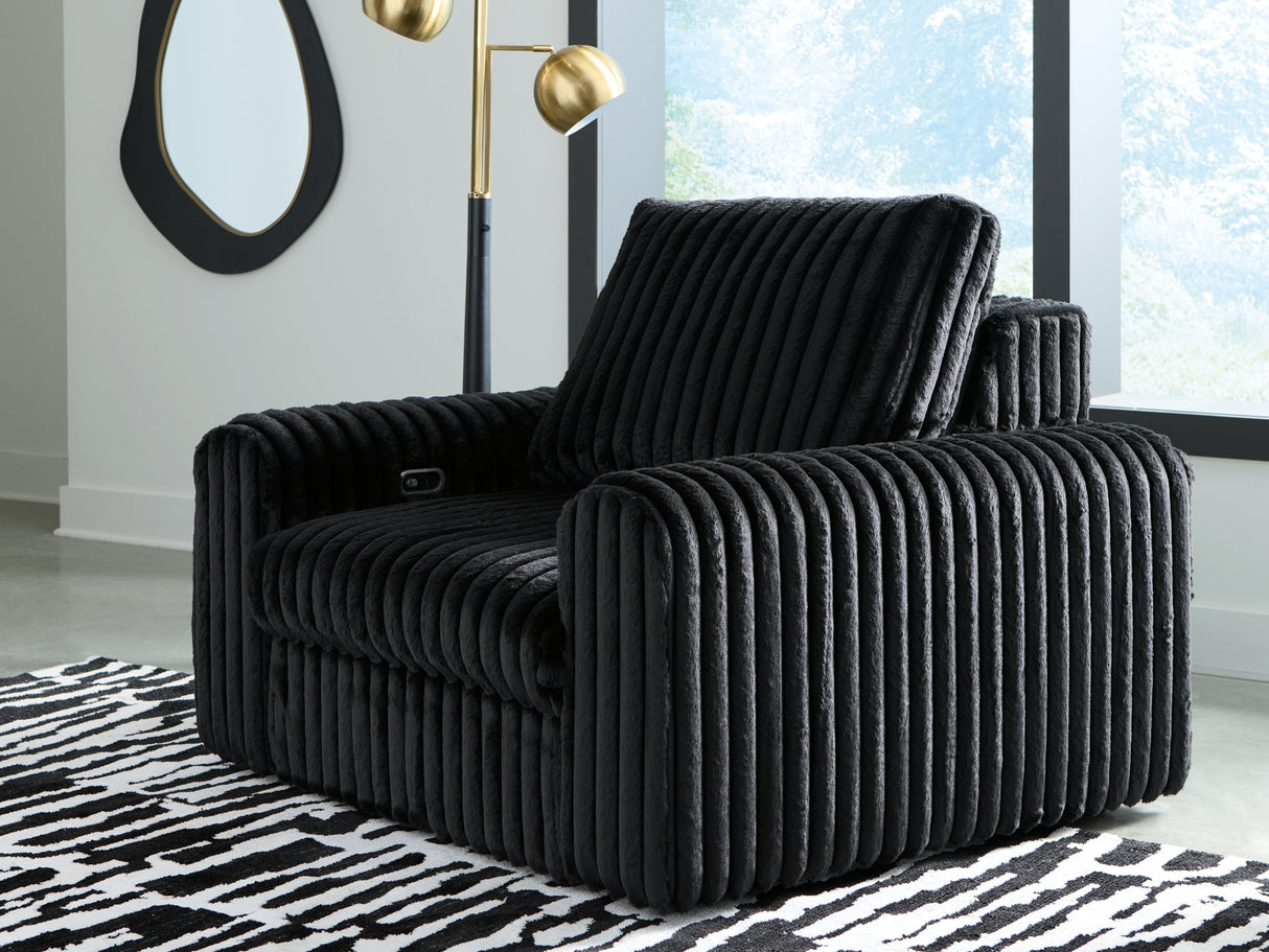 HamlinBay Onyx Power Gliding Chaise from Ashley Furniture - Luna Furniture