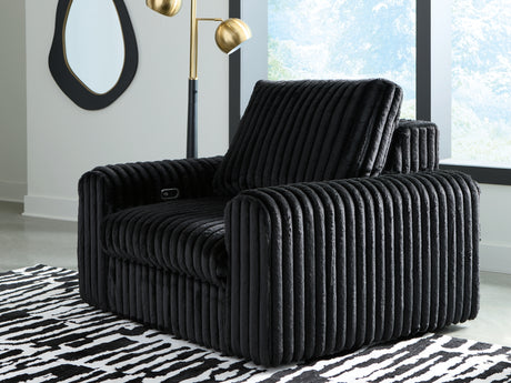 HamlinBay Onyx Power Gliding Chaise from Ashley - Luna Furniture