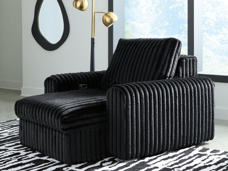 HamlinBay Onyx Power Gliding Chaise from Ashley - Luna Furniture