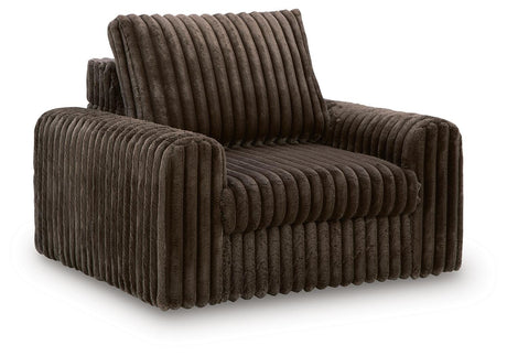 HamlinBay Chocolate Power Gliding Chaise from Ashley - Luna Furniture