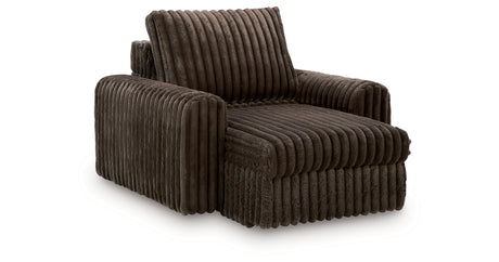 HamlinBay Chocolate Power Gliding Chaise from Ashley - Luna Furniture