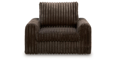 HamlinBay Chocolate Power Gliding Chaise from Ashley - Luna Furniture