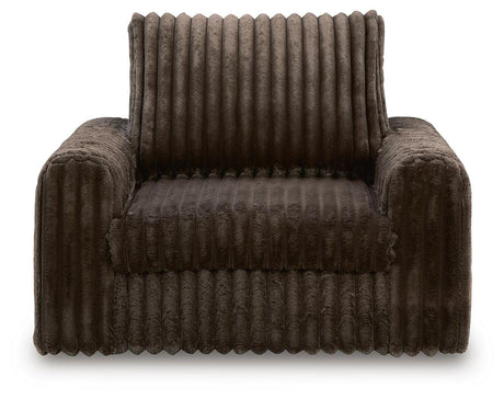 HamlinBay Chocolate Power Gliding Chaise from Ashley - Luna Furniture