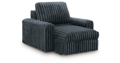 HamlinBay Gunmetal Power Gliding Chaise from Ashley - Luna Furniture