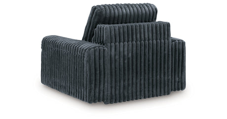 HamlinBay Gunmetal Power Gliding Chaise from Ashley - Luna Furniture