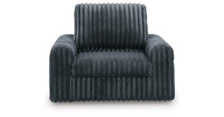 HamlinBay Gunmetal Power Gliding Chaise from Ashley - Luna Furniture