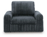 HamlinBay Gunmetal Power Gliding Chaise from Ashley Furniture - Luna Furniture
