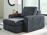 HamlinBay Gunmetal Power Gliding Chaise from Ashley Furniture - Luna Furniture