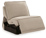 Carceri Cashmere Armless Power Recliner from Ashley Furniture - Luna Furniture