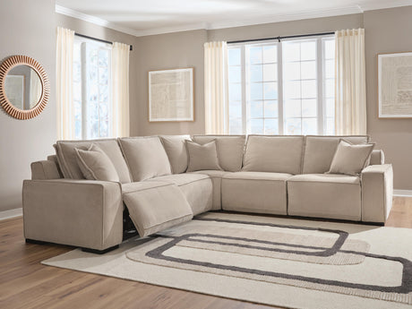 Carceri Cashmere 5-Piece Power Sectional Reclining Sofa from Ashley - Luna Furniture