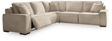 Carceri Cashmere 5-Piece Power Sectional Reclining Sofa from Ashley - Luna Furniture